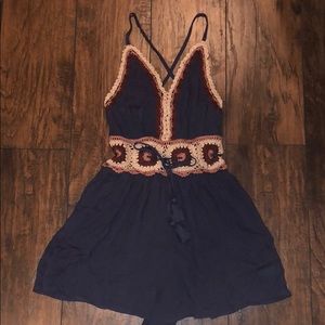 American Eagle New Crochet Romper - With Tags